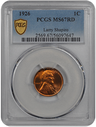 1926 Lincoln PCGS RD 67