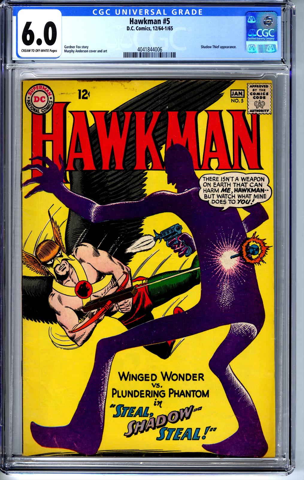 Hawkman #5 CGC 6.0 6.0