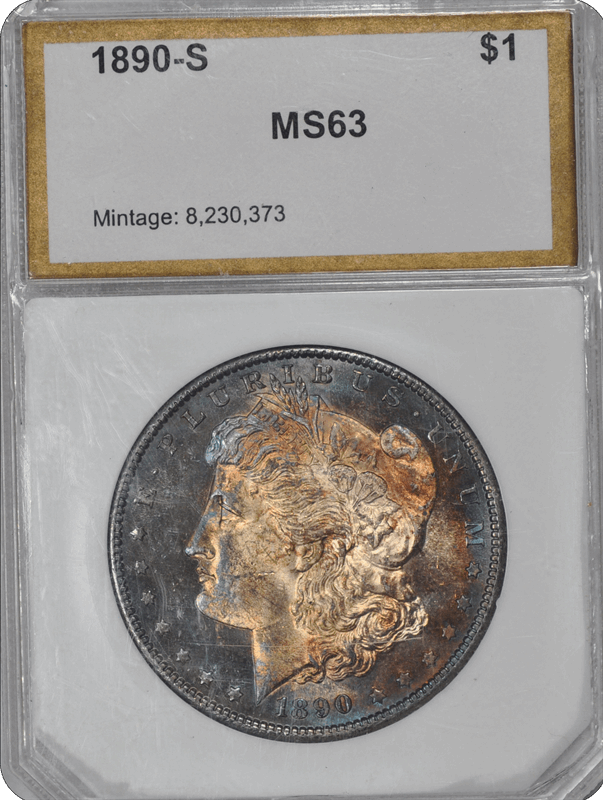 1890-S Morgan PCI MS 63 