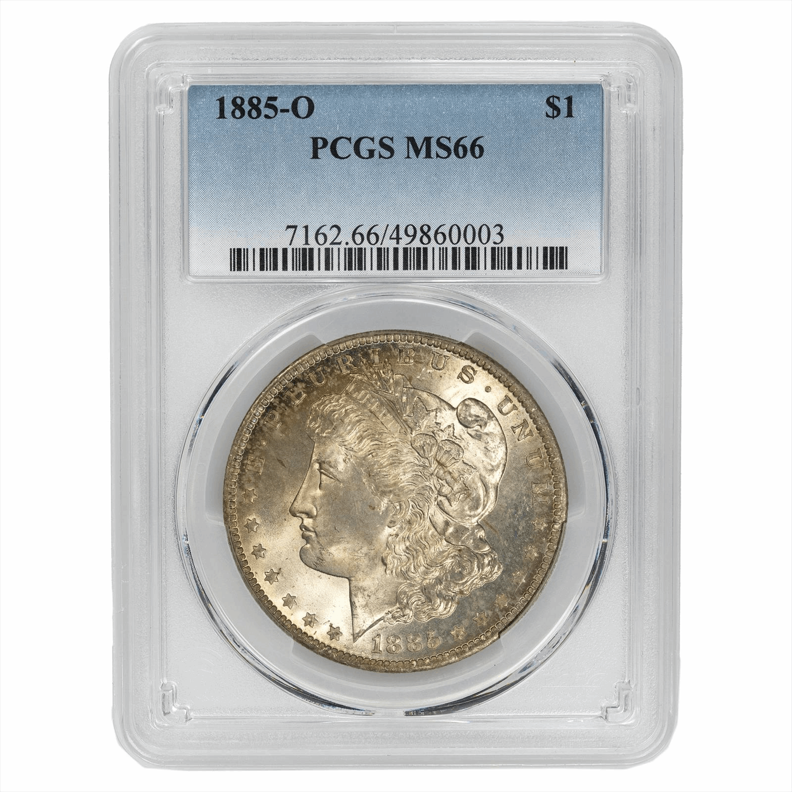 1885-O $1 Morgan Silver Dollar PCGS MS 66 