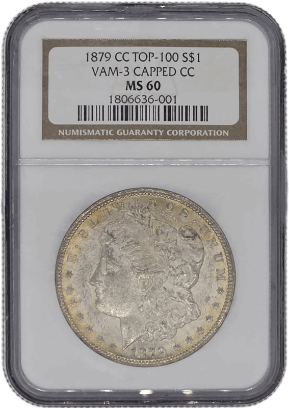 1879-CC $1 Capped Die NGC MS60