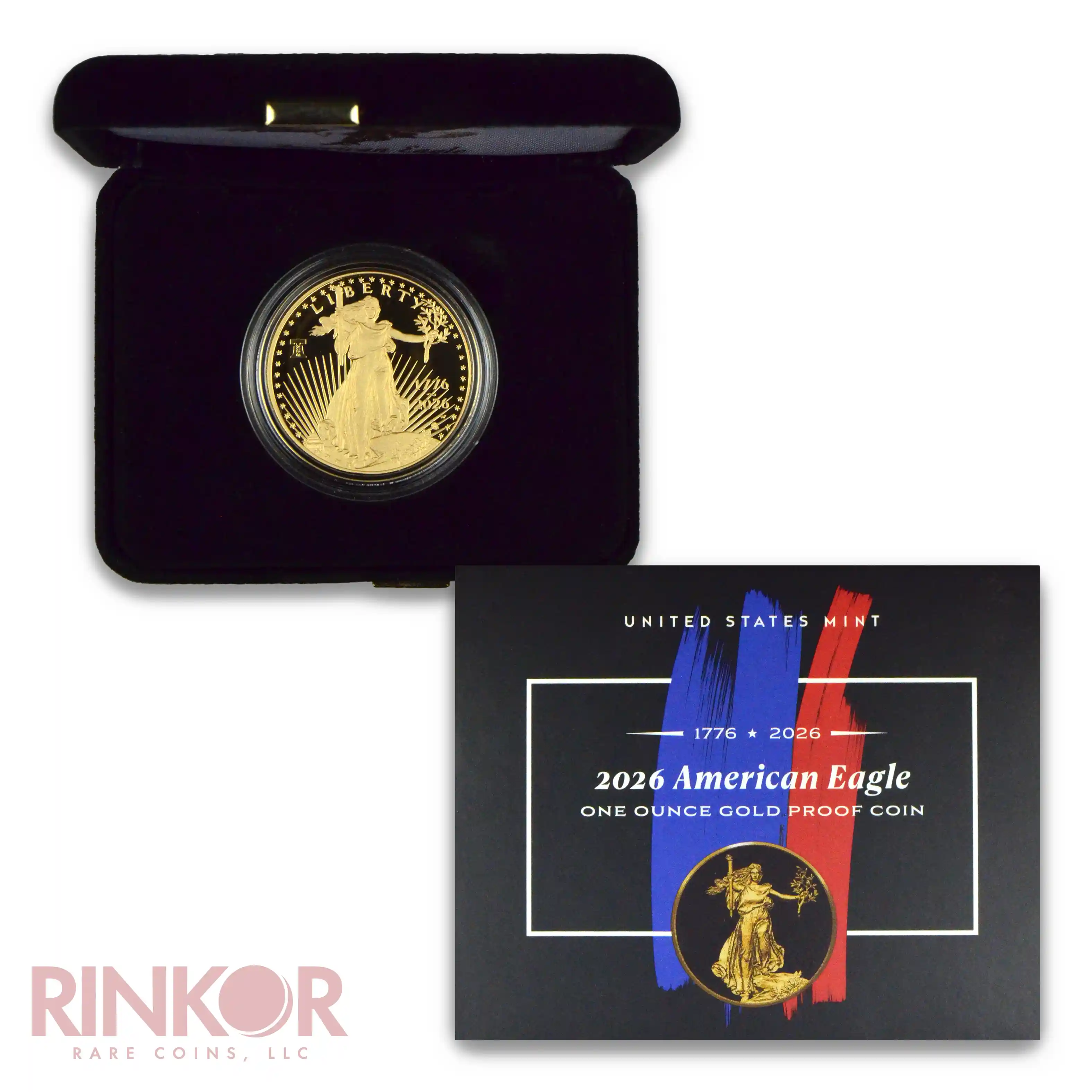 2026-W 1oz American Gold Eagle Dual Date Proof (Box and CoA)