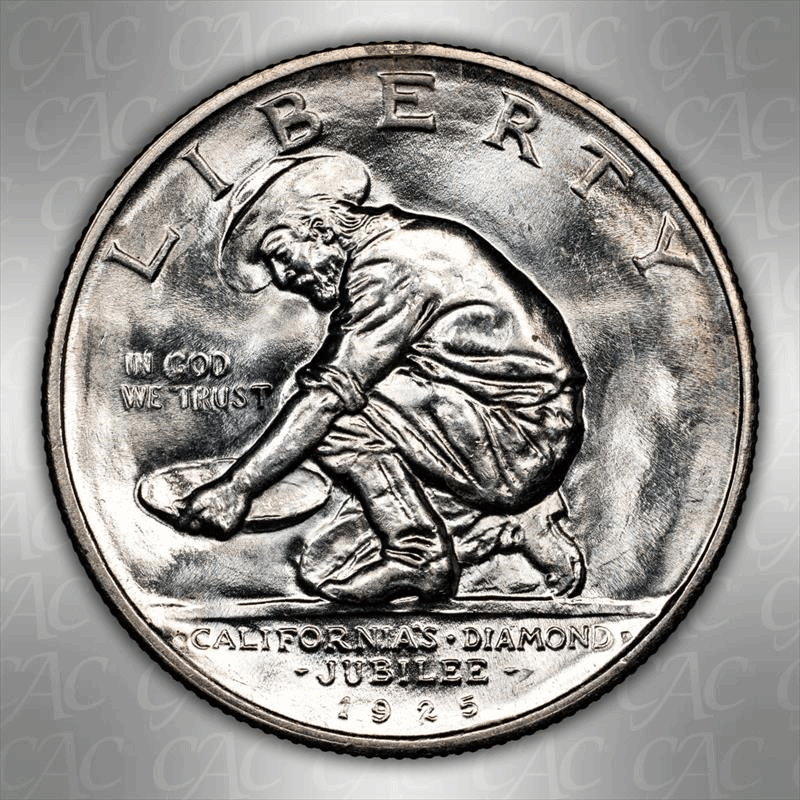 1925-S California 50c CACG MS 65