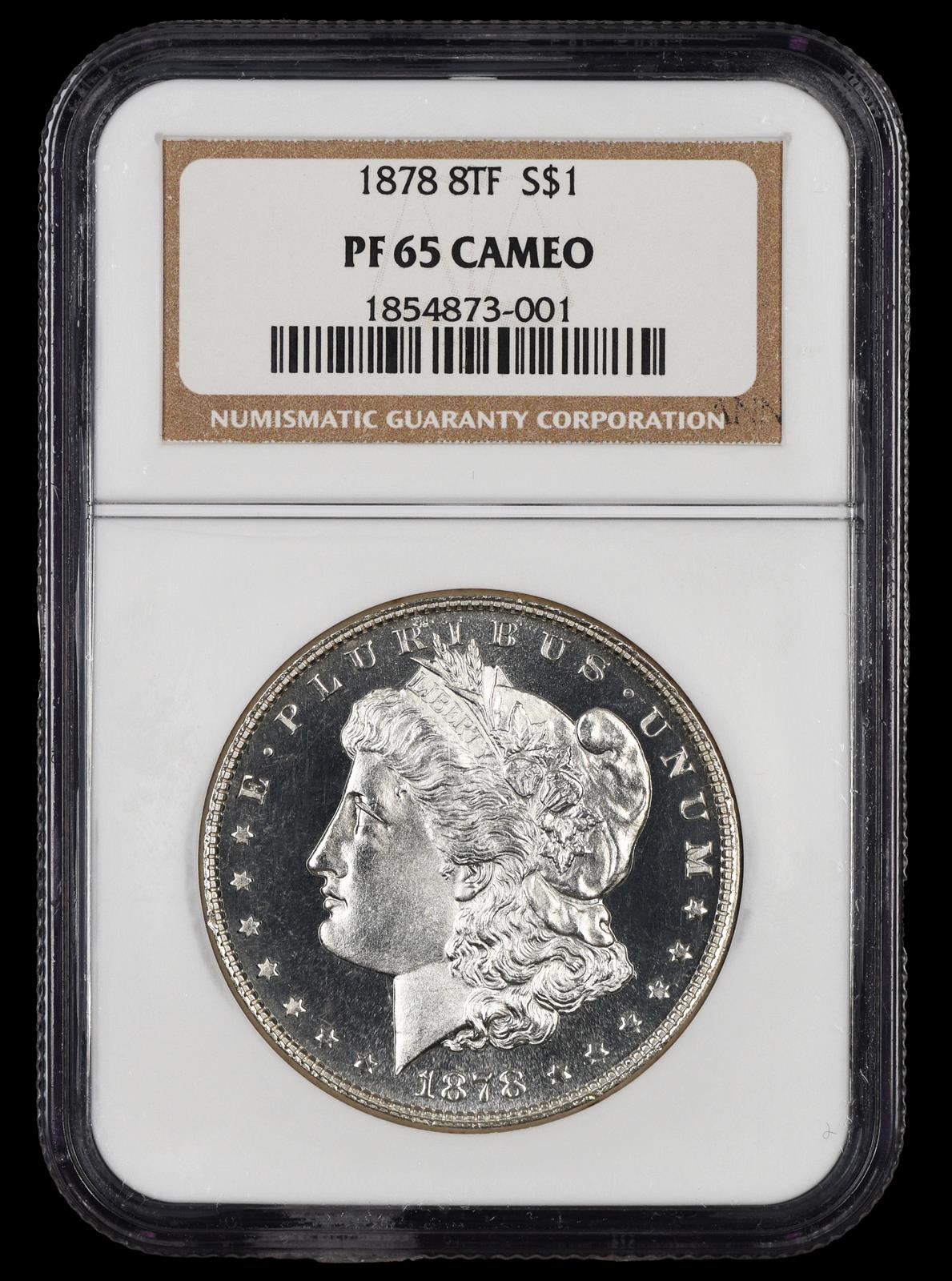 1878 8Tf $1 NGC PF65 Cameo