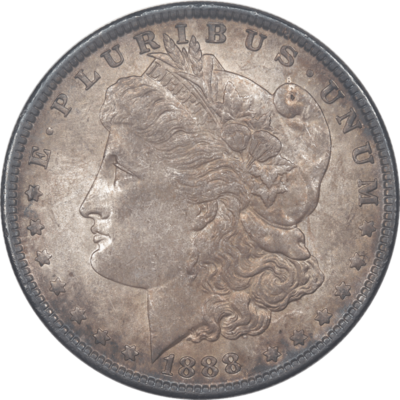 1888 Morgan Silver Dollar $1 Raw Ungraded Coin UNC