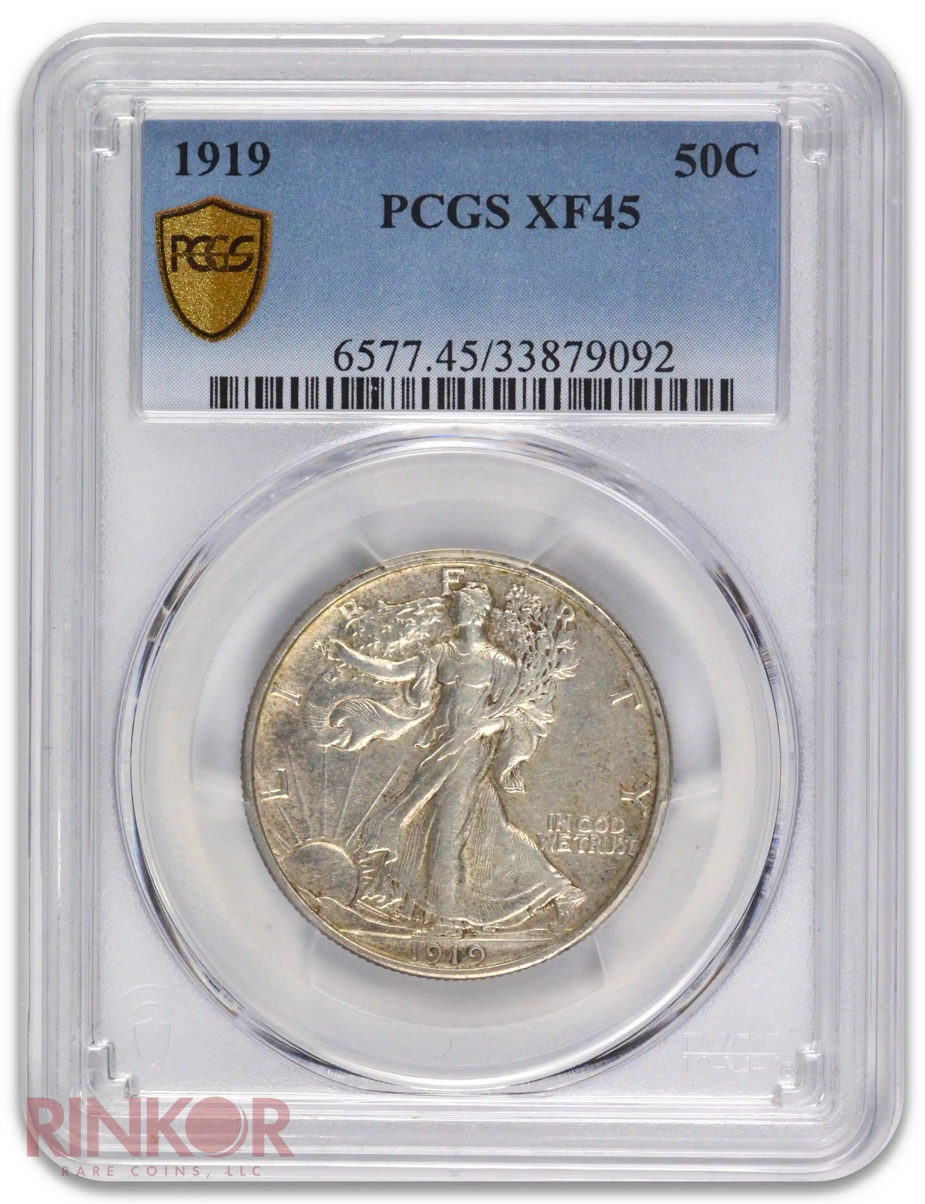 1919 Walking Liberty Half Dollar PCGS XF-45