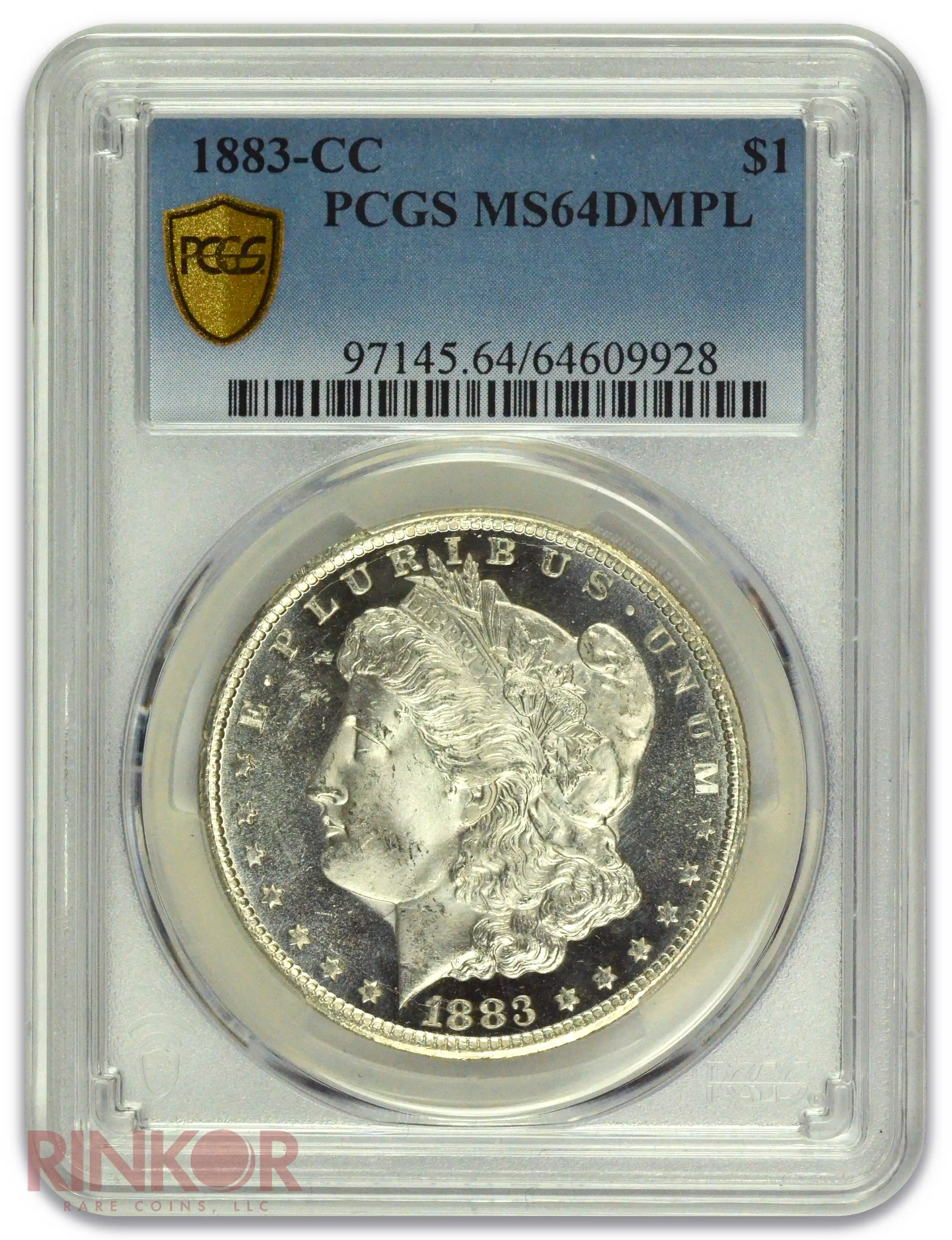 1883-CC $1 Morgan Dollar PCGS MS 64 DMPL