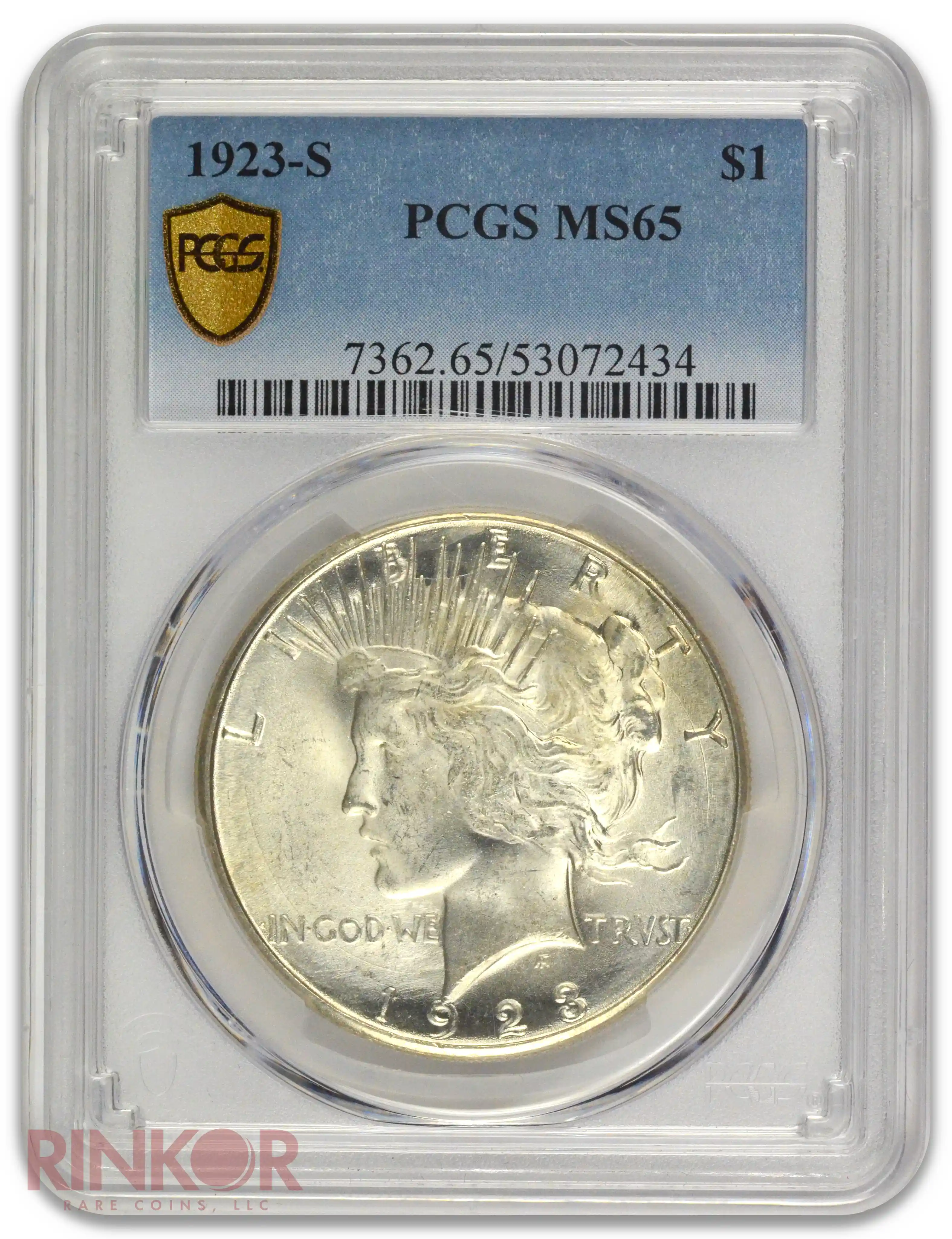1923-S $1 Peace Dollar PCGS