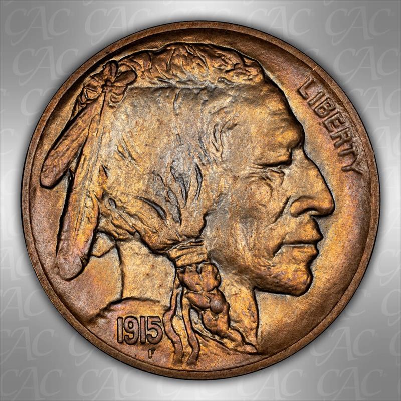 1915 Matte Finish 5c CACG PR 66