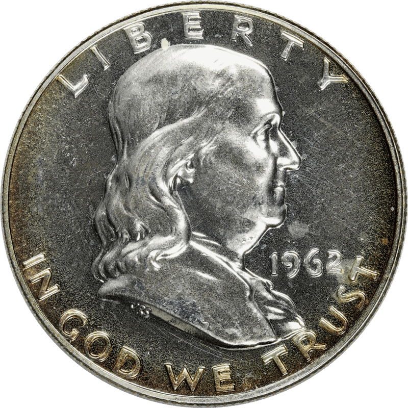 1962 Franklin Half Half Dollar 50c, Gem Proof
