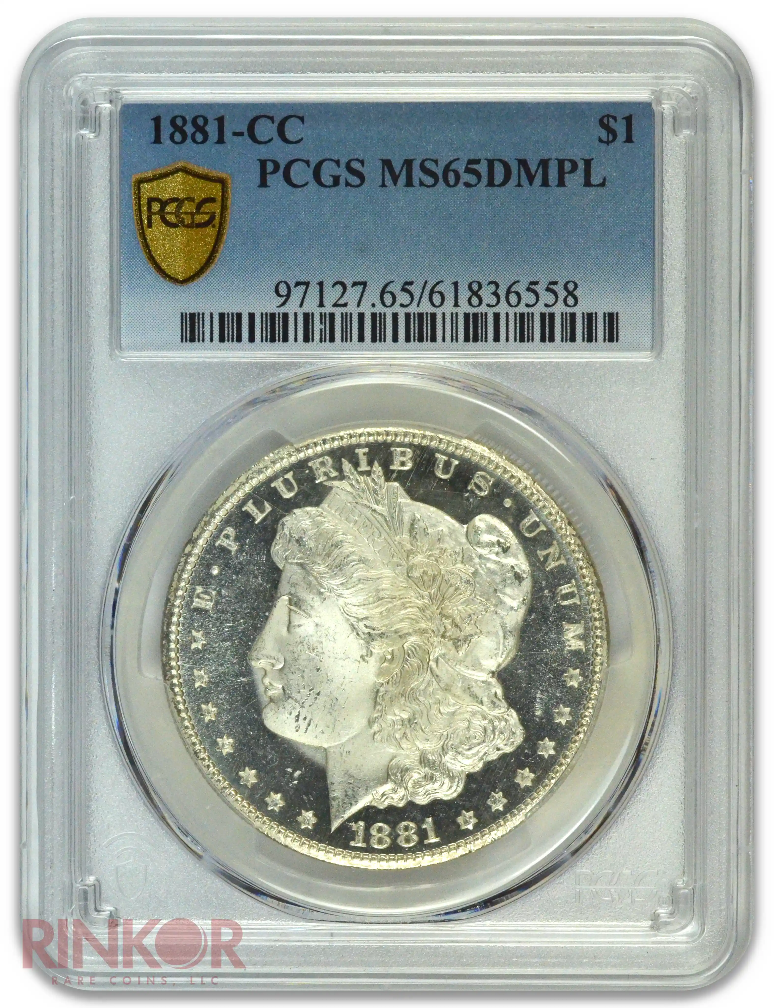 1881-CC $1 Morgan Dollar PCGS MS 65 DMPL