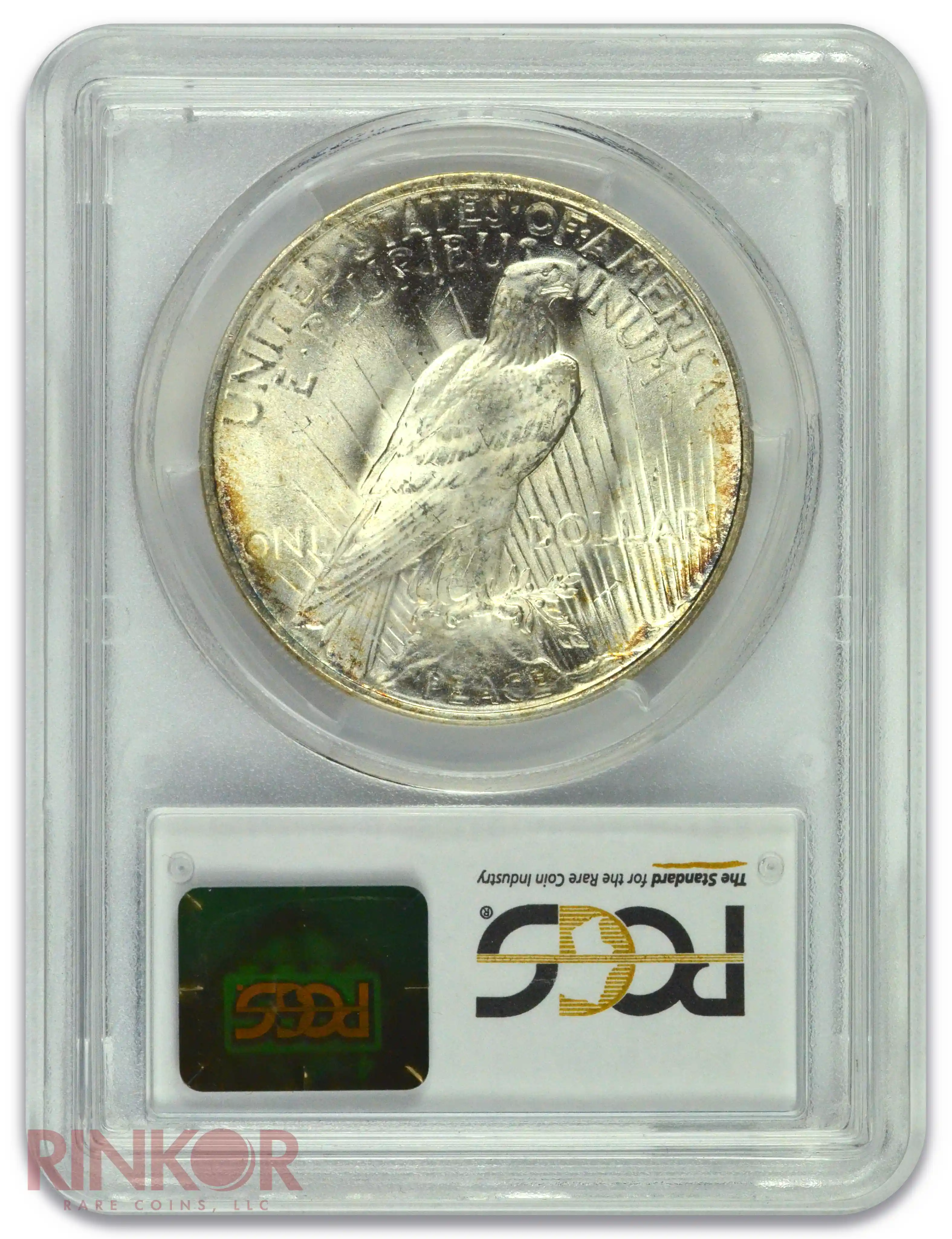 1923 $1 Peace Dollar PCGS Reverse