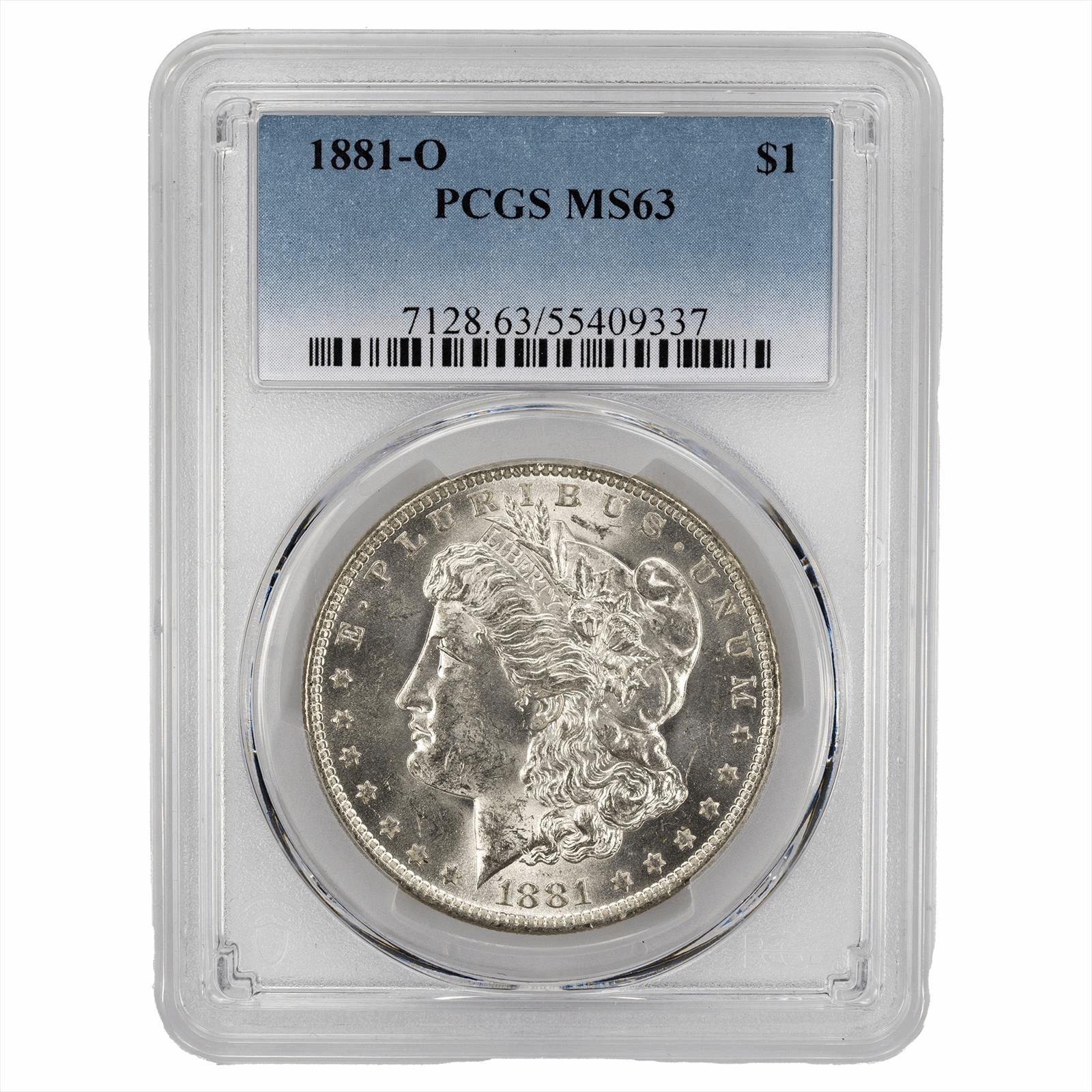 1881-O Morgan Silver Dollar S$1 PCGS MS 63