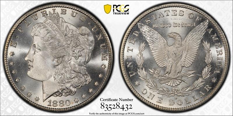 1880-S $1 PCGS MS 68 CAC