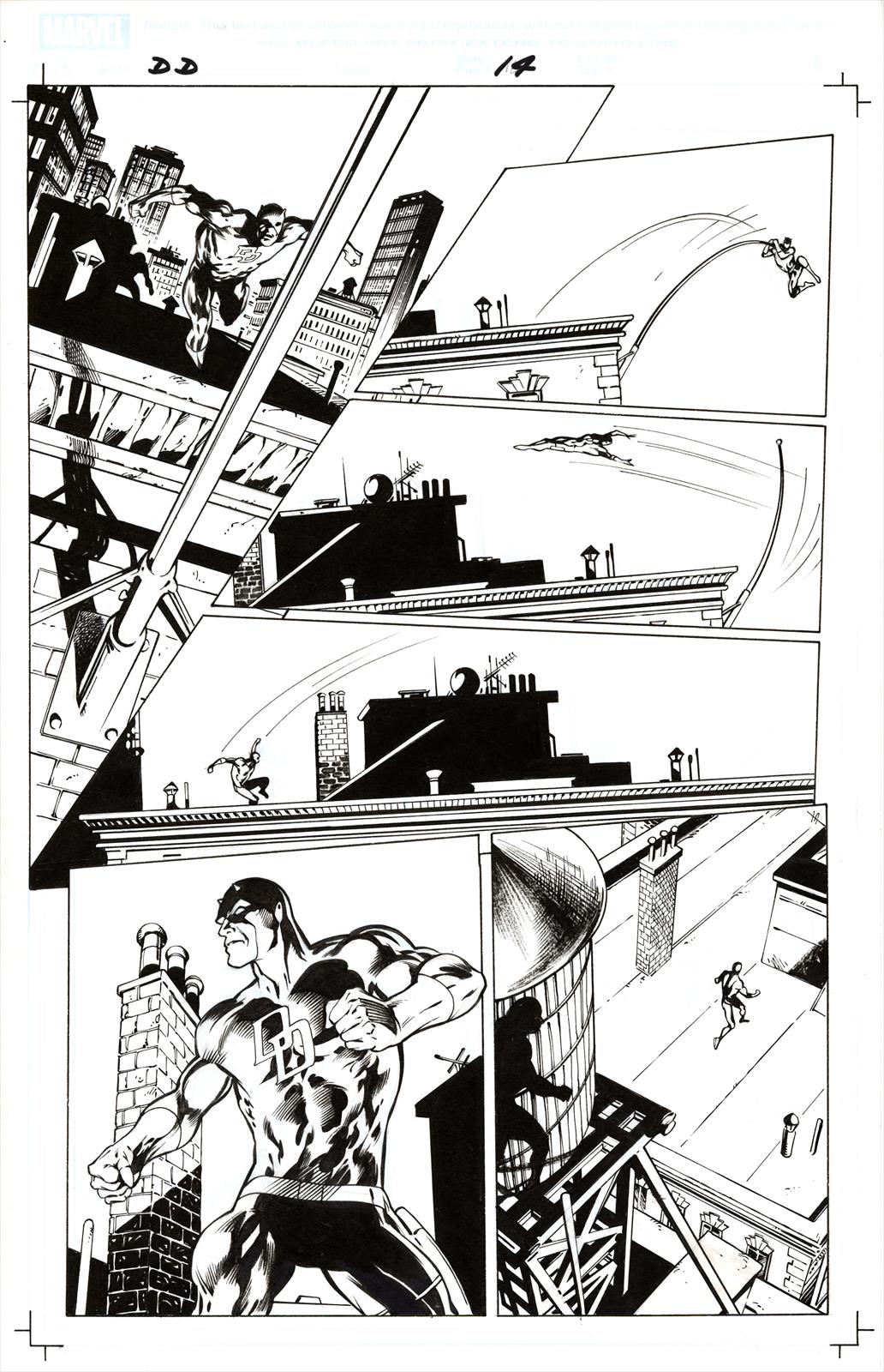 Daredevil Annual #1 Page 14 Artist:  Alan Davis (Penciller) ,  Mark Farmer (Inker) Media Type: Pen and Ink Art Type: Interior Page 