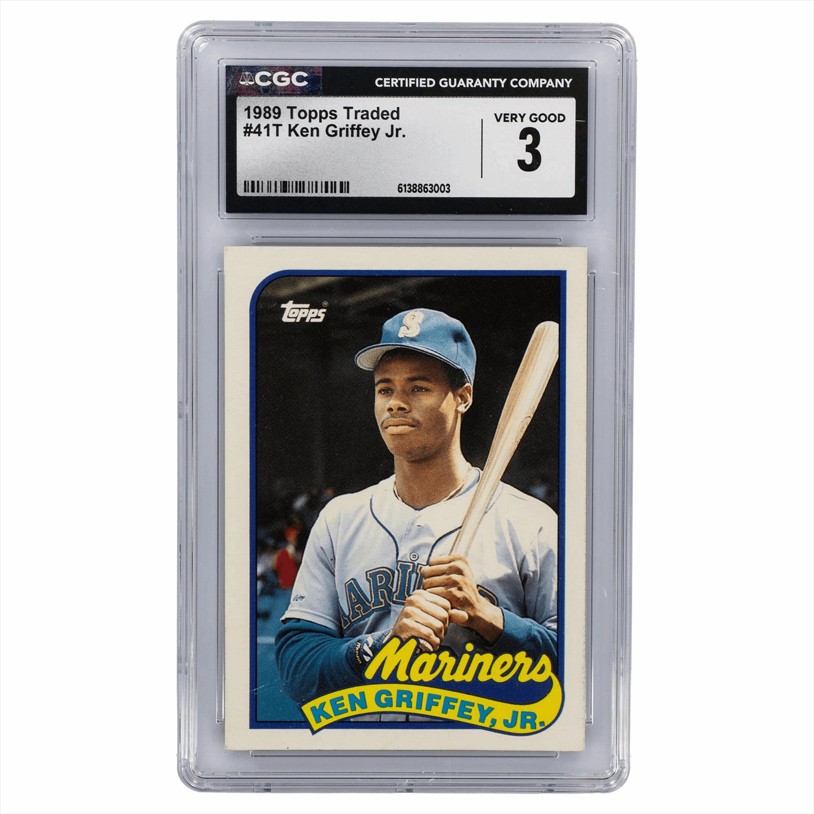 1989 Topps Traded Ken Griffey Jr #41T CGC VG 3