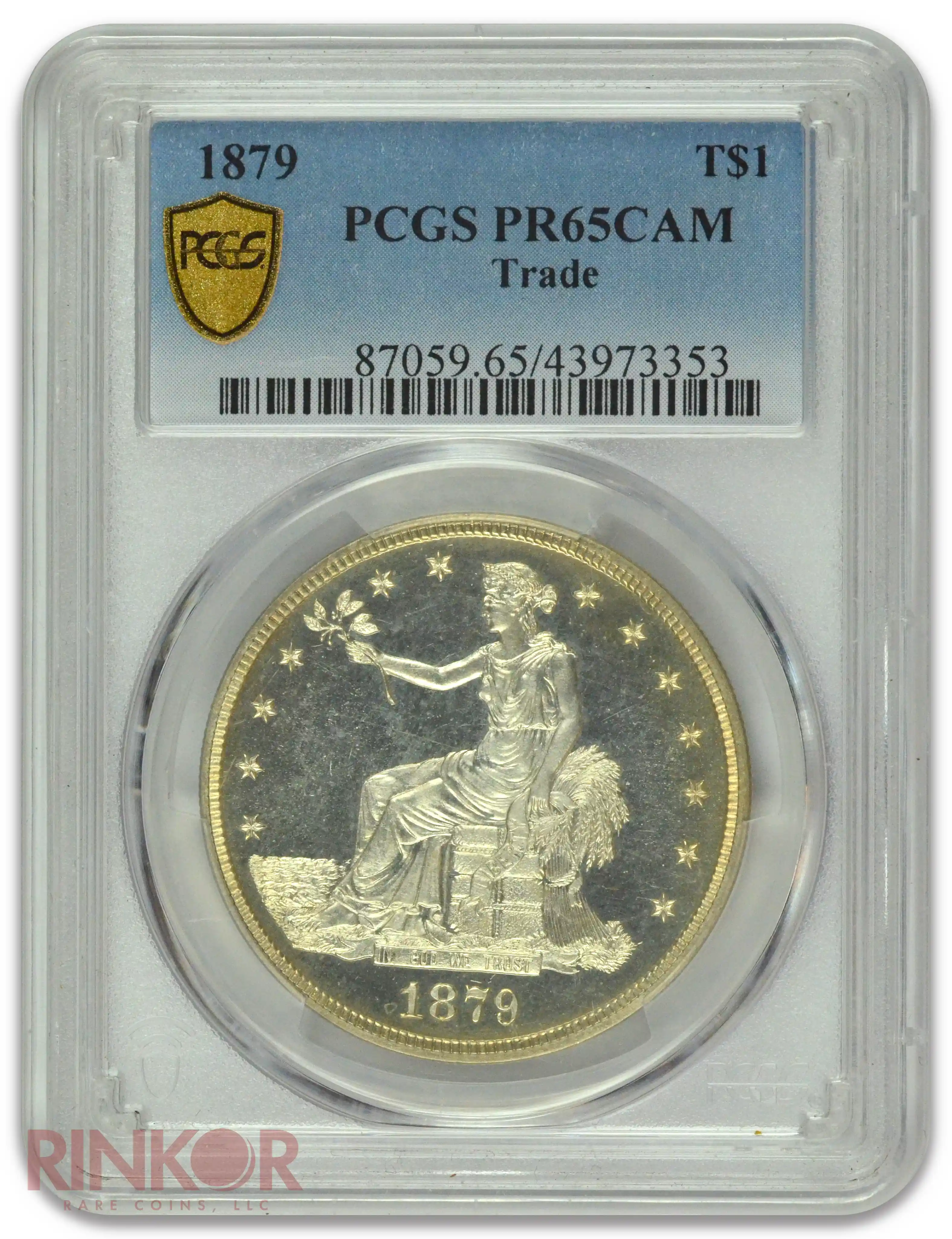 1879 $1 Trade Dollar PCGS PR 65 CAM