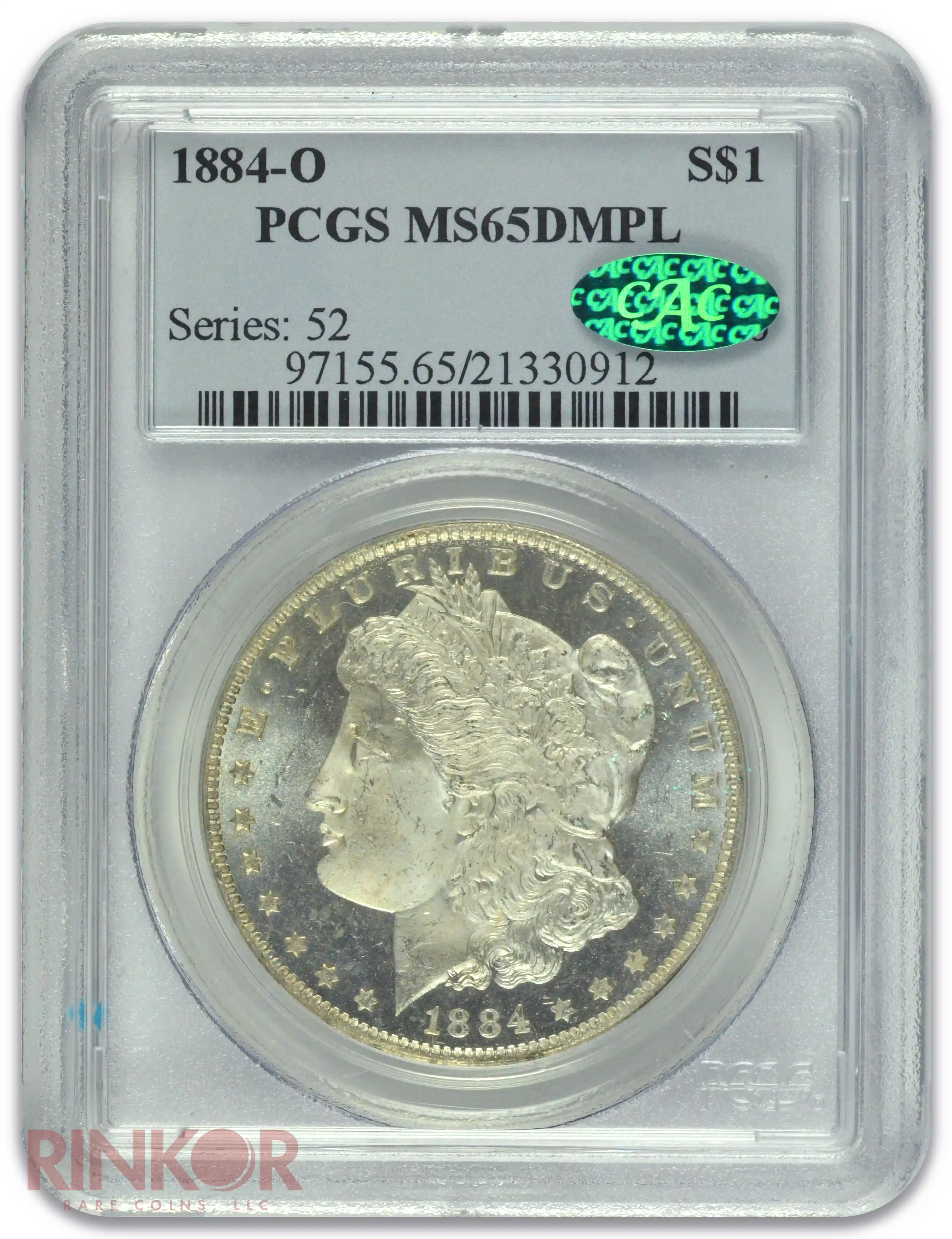 1884-O $1 Morgan Dollar PCGS MS 65 DMPL CAC