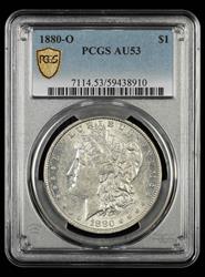 1880 O $1 PCGS  AU53