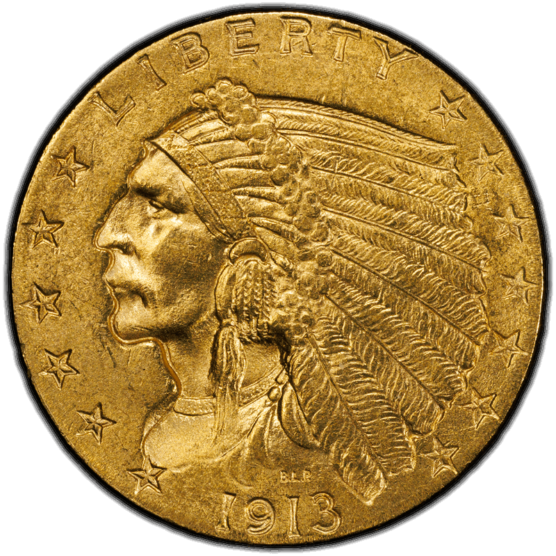 1913 $2.50 PCGS MS 64 CAC