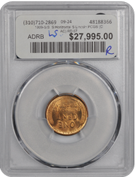 1909-S/S  S/Horizontal S Lincoln PCGS (CAC) RD 67