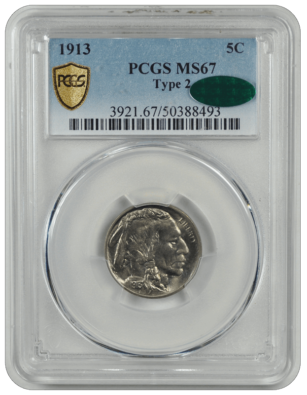 1913  Type 2 Buffalo PCGS CAC MS 67