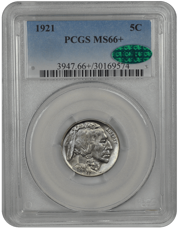 1921 Buffalo PCGS CAC MS 66+