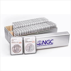 1986-2025 1 OZ AMERICAN SILVER EAGLE SET OF 41 COINS NGC MS69 