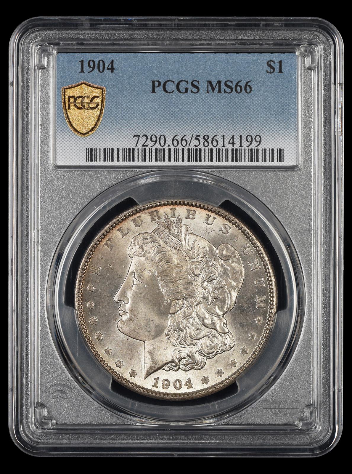 1904 $1 PCGS MS66