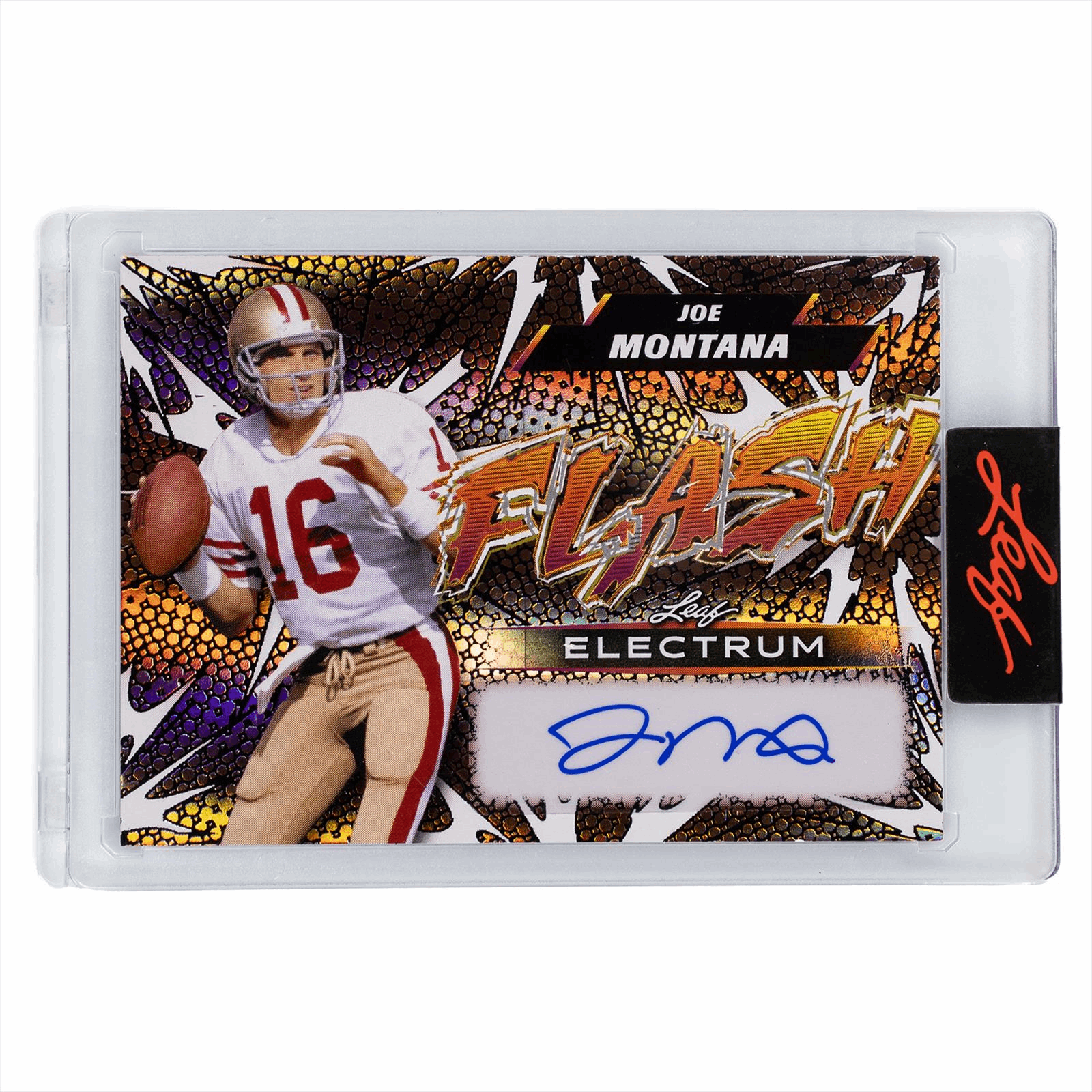 2025 Leaf Electrum Copper Joe Montana 1/1 AUTO 