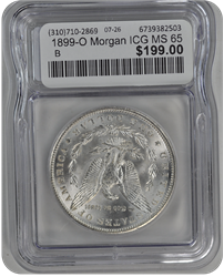 1899-O Morgan ICG MS 65