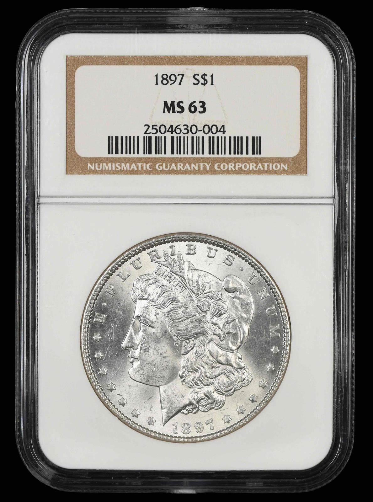 1897 $1 NGC MS 63