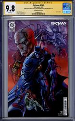 Batman #158 CGC Signature Series 9.8 (D.C., 2025) Signed by Jim Lee, Alex Sinclair, & Scott Williams 