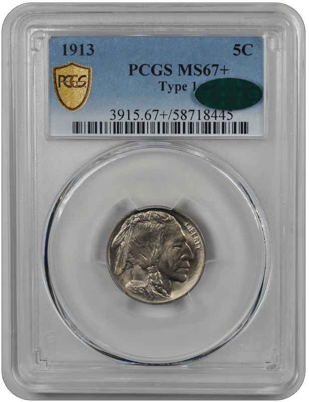 1913  Type 1 Buffalo PCGS CAC MS 67+