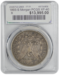 1893-S Morgan PCGS XF-40