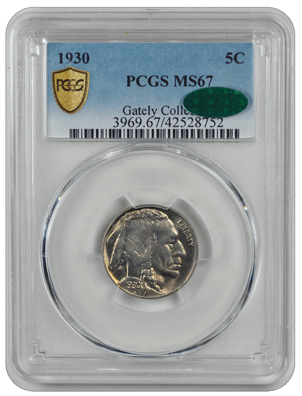 1930 Buffalo PCGS CAC MS 67