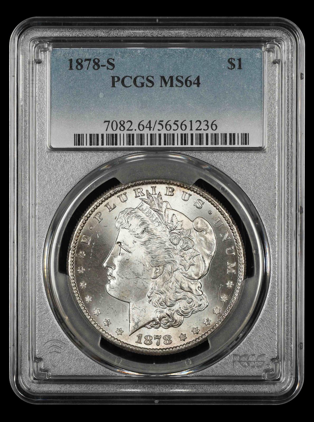 1878 S $1 PCGS MS 64 