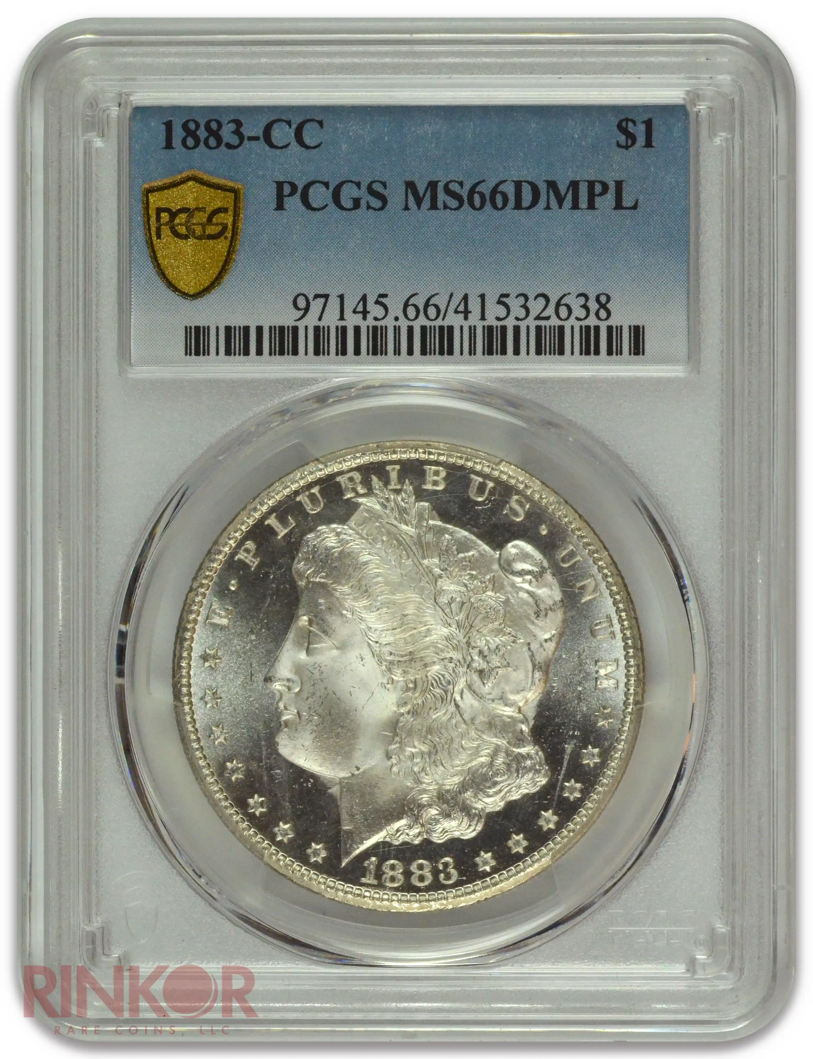 1883-CC $1 Morgan Dollar PCGS MS 66 DMPL