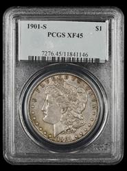 1901-S $1 PCGS XF-45