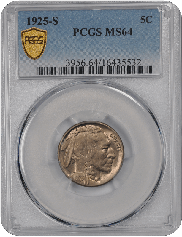 1925-S Buffalo PCGS  MS64