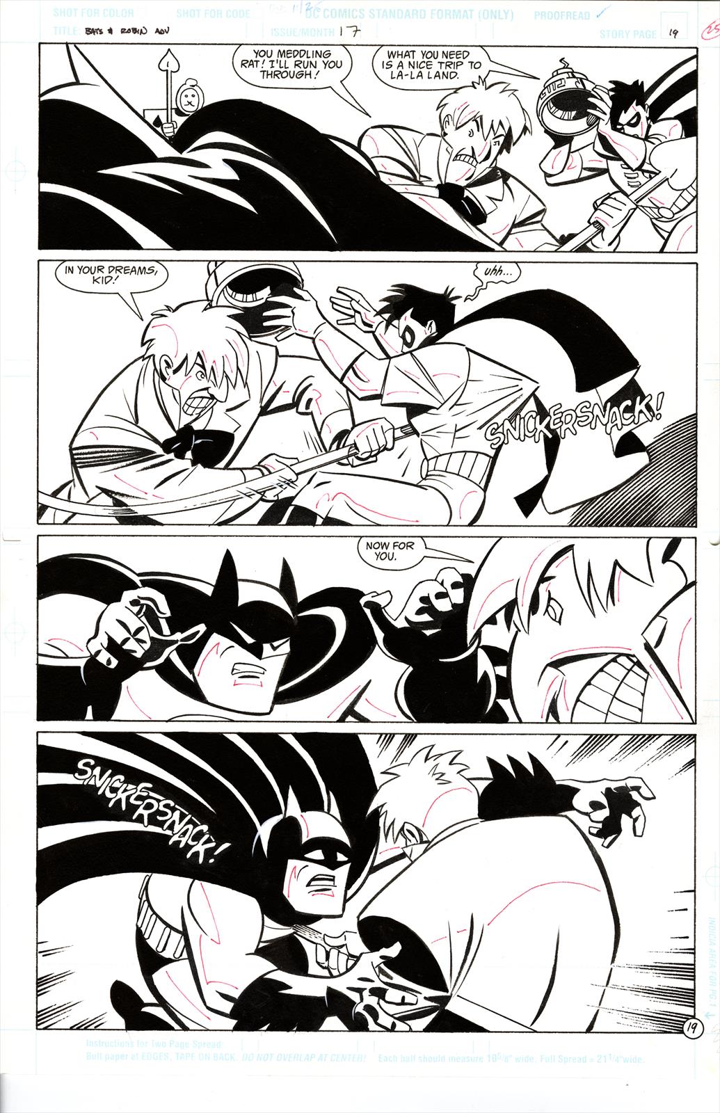 Batman & Robin Adventures #17, Page 19 Artist:  Joe  Staton (Penciller) ,  Rich Burchett (Penciller) Media Type: Pen and Ink Art Type: Interior Page 