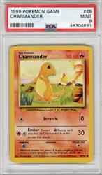 1999 Pokemon Game Charmander #46 PSA MINT 9 