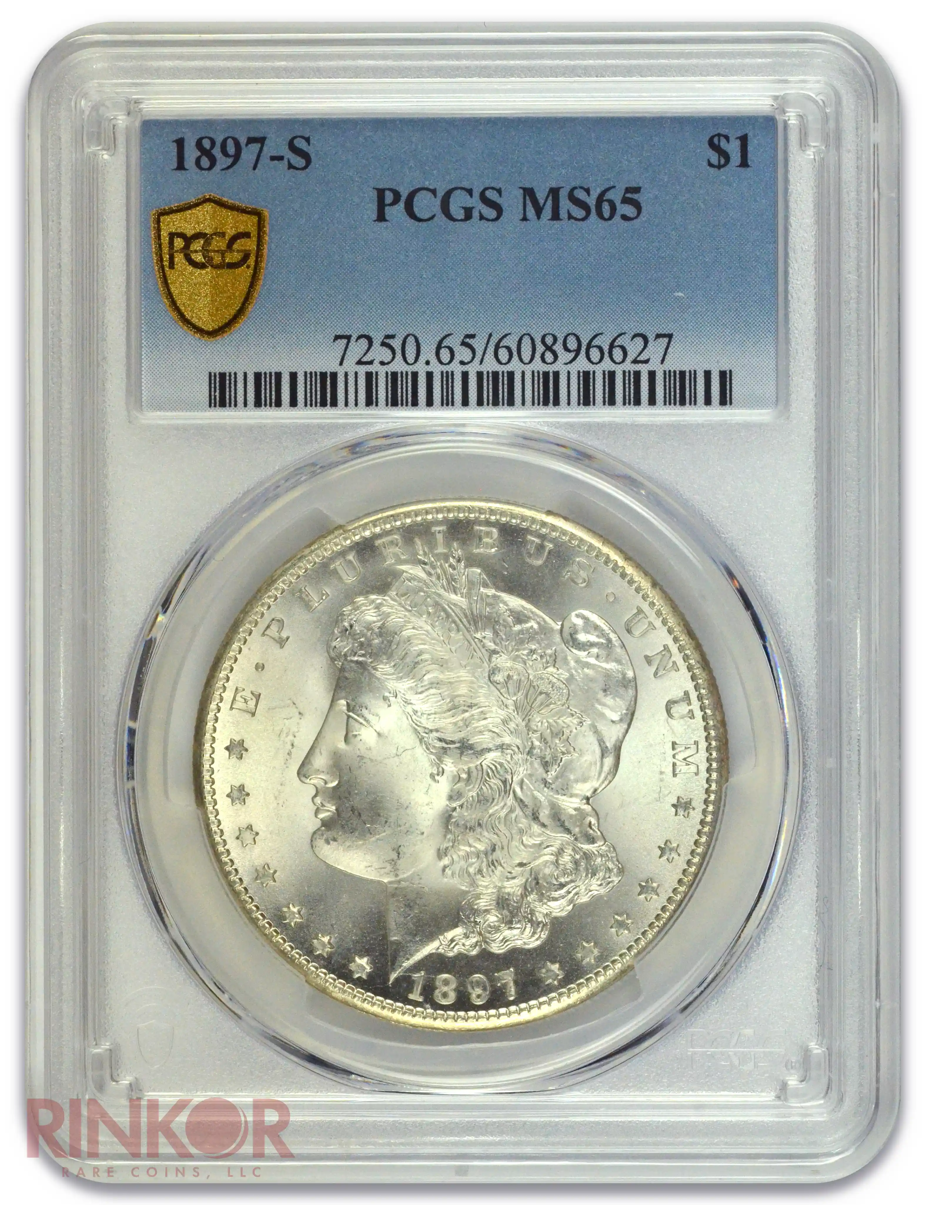 1897-S $1 Morgan Dollar PCGS MS 65