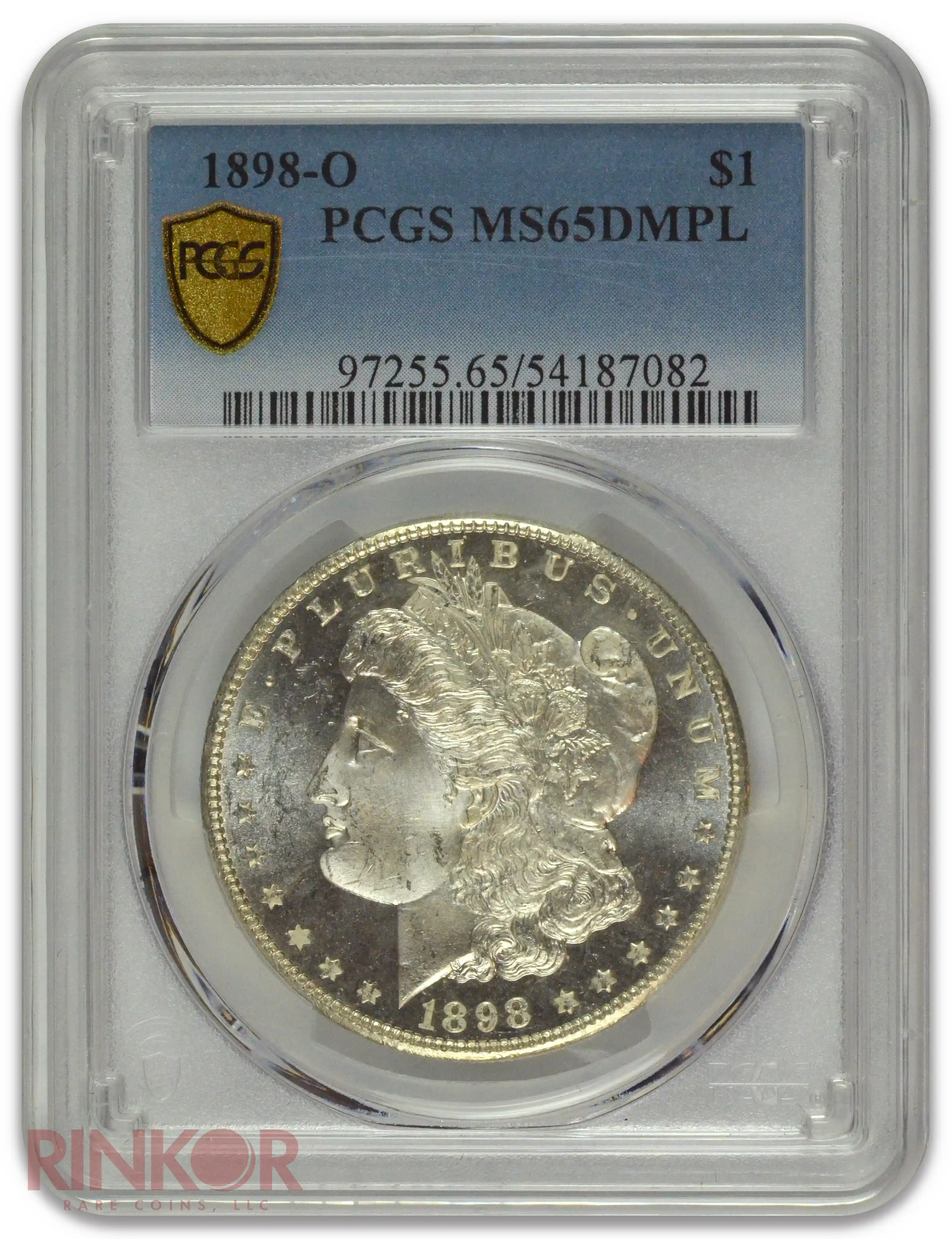 1898-O $1 Morgan Dollar PCGS MS 65 DMPL