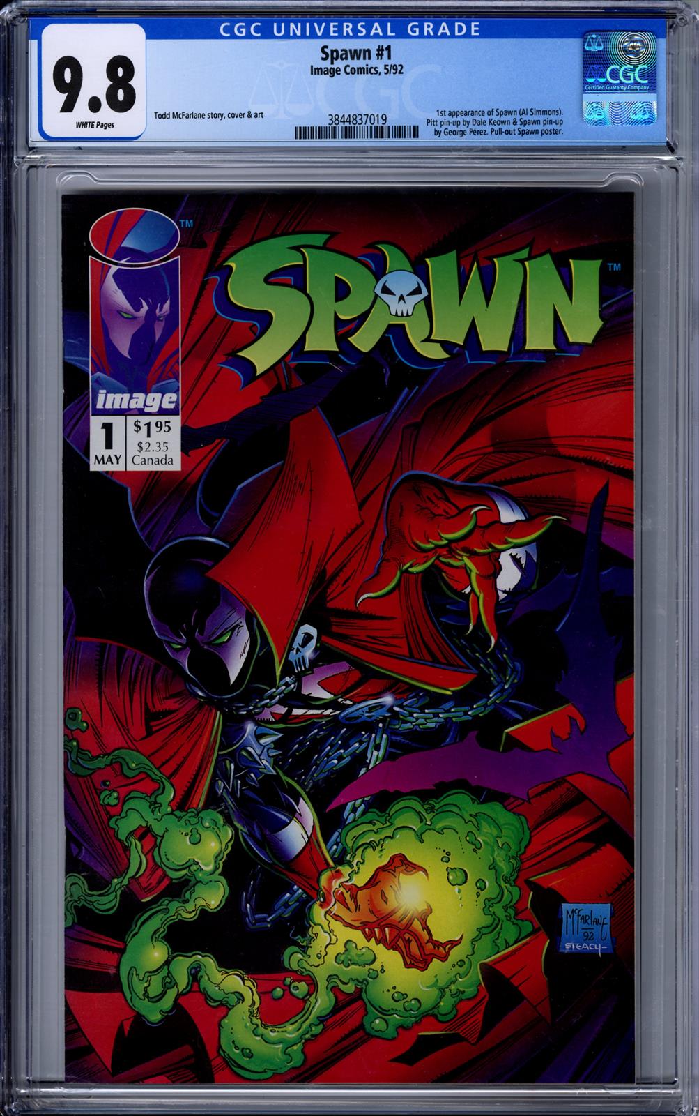 Spawn #1 CGC 9.8 (Image, 1992) 