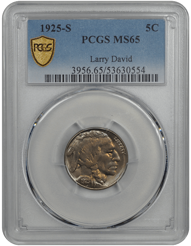 1925-S Buffalo PCGS MS 65