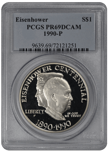 1990-P $1 Eisenhower DCAM PCGS PR 69