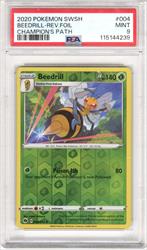 2020 Pokemon SWS HChampions Path Beedrill Rev Foil #004 PSA MINT 9 
