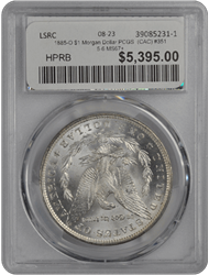 1885-O $1 Morgan Dollar PCGS  (CAC) #3515-6 MS67+