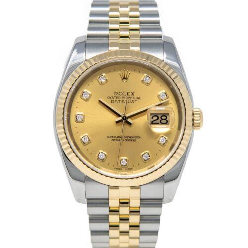 Rolex 36mm Datejust Ref/116233 Watch and Card (2007)  